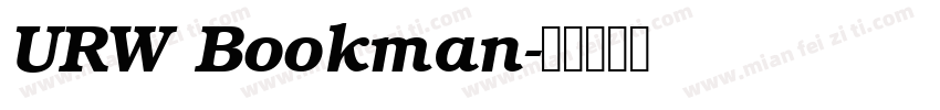 URW Bookman字体转换